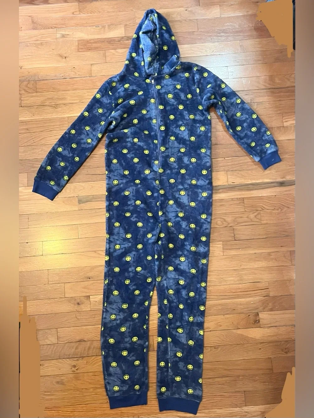 Old Navy Kids Hooded One-Piece Fleece Pajama - Size XXL/18